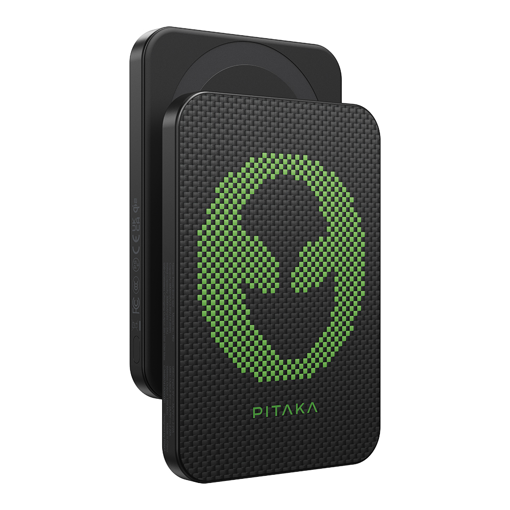 Pitaka Tactile Woven Qi2 Şarj Teknolojili Aramid Fiber M-Safe Powerbank 15W 5000mAh - 9