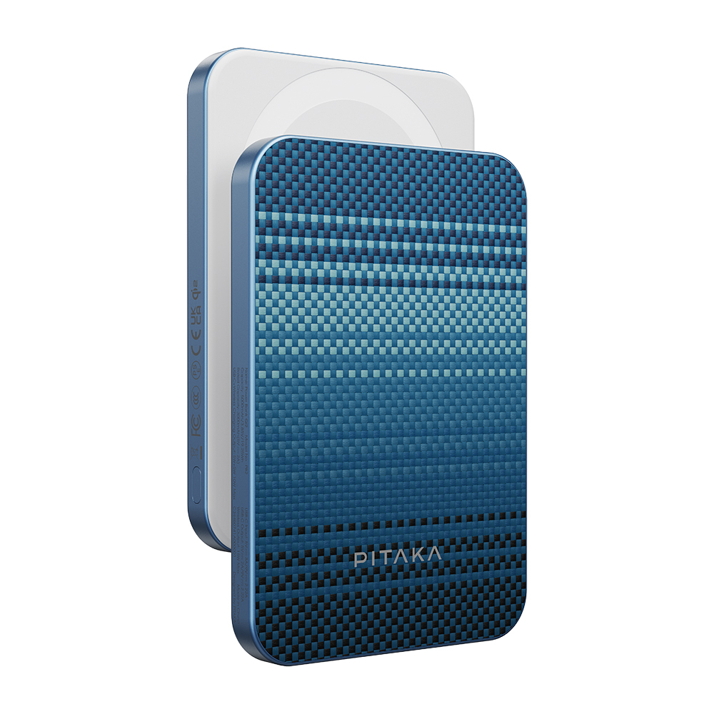 Pitaka Tactile Woven Qi2 Şarj Teknolojili Aramid Fiber M-Safe Powerbank 15W 5000mAh - 26