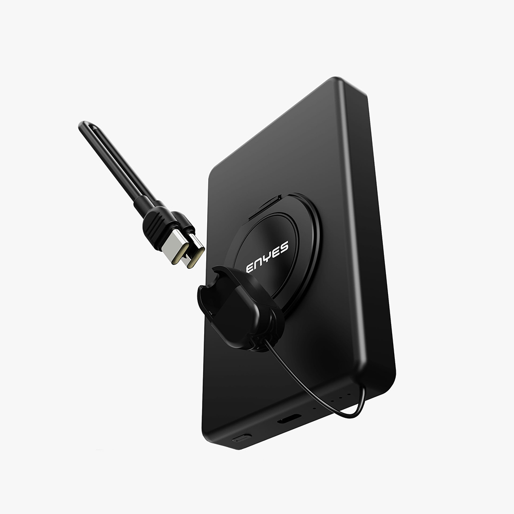 Lenyes PW1005D Standlı Akıllı Saat Kablosuz Şarj Özellikli Wireless Powerbank 20W 10000mAh - 3