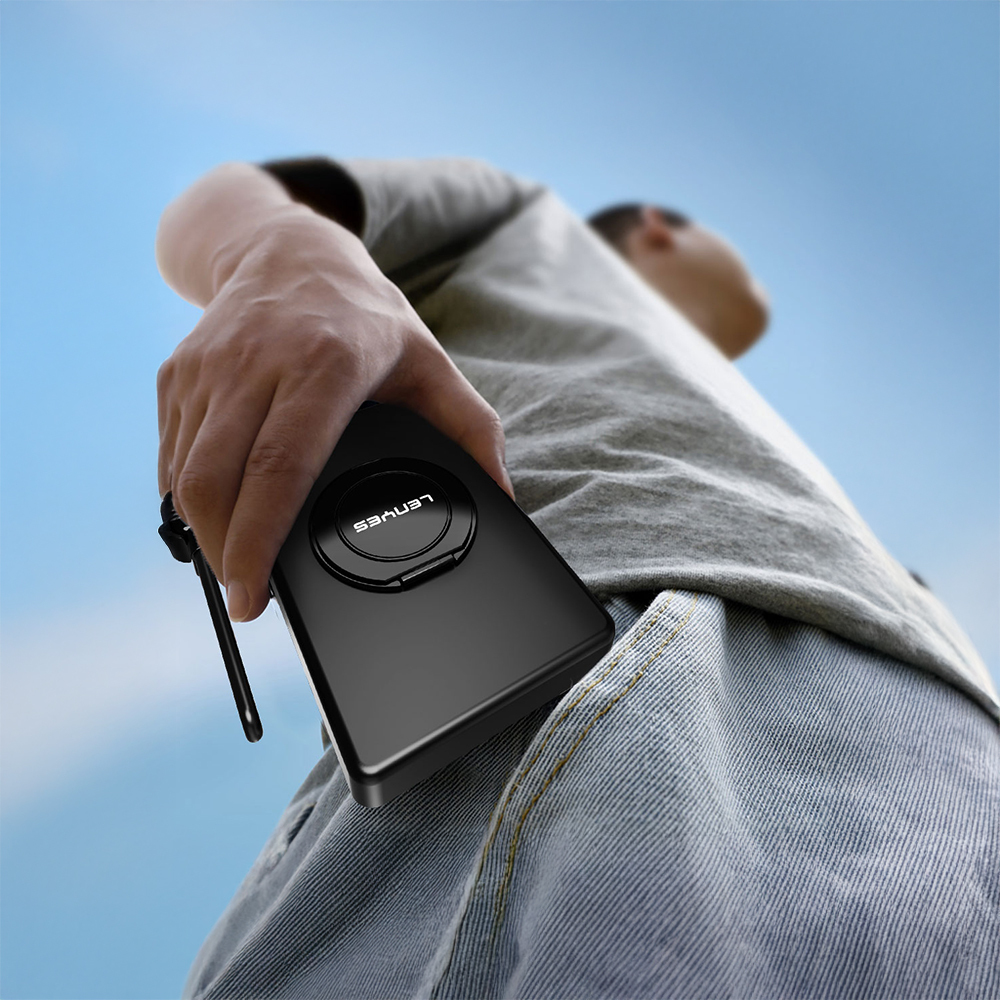 Lenyes PW1005D Standlı Akıllı Saat Kablosuz Şarj Özellikli Wireless Powerbank 20W 10000mAh - 5