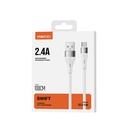 Recci RS11M Swift Serisi USB-A to Micro 2.4A Hızlı Şarj Özellikli Data ve Şarj Kablosu 1M - 5