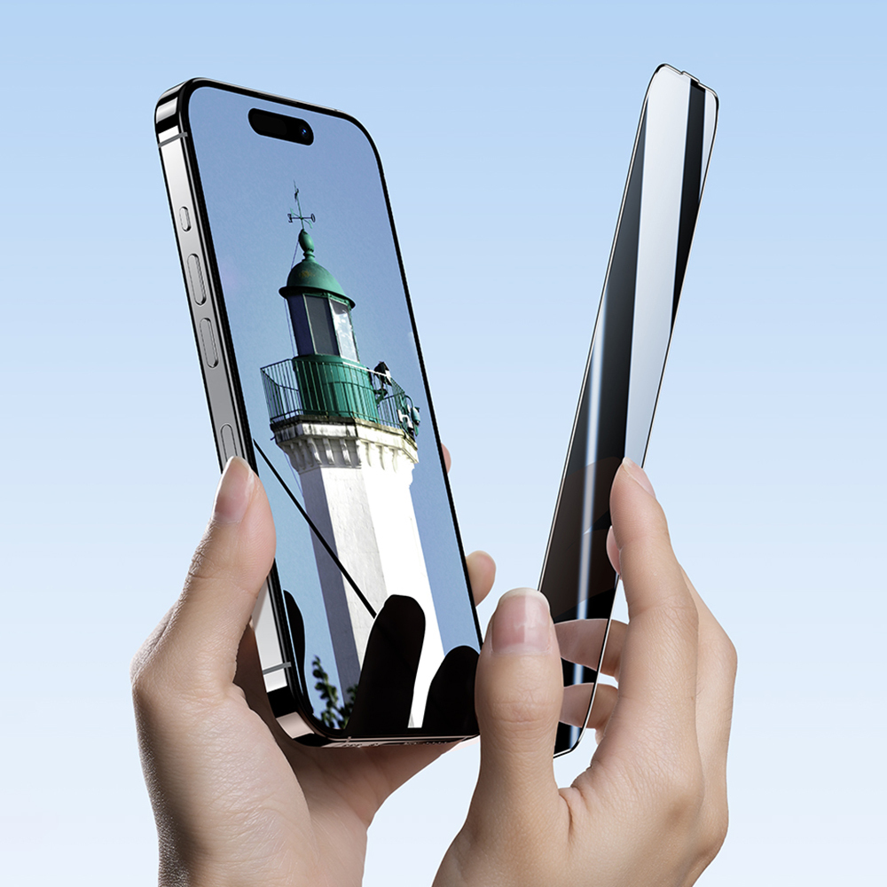Apple iPhone 16 Pro Uyumlu Benks Ultra İnce Kenarlı Ekran Koruyucu + Kolay Uygulama Aparatlı - 6