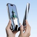 Apple iPhone 16 Pro Uyumlu Benks Ultra İnce Kenarlı Ekran Koruyucu + Kolay Uygulama Aparatlı - 6