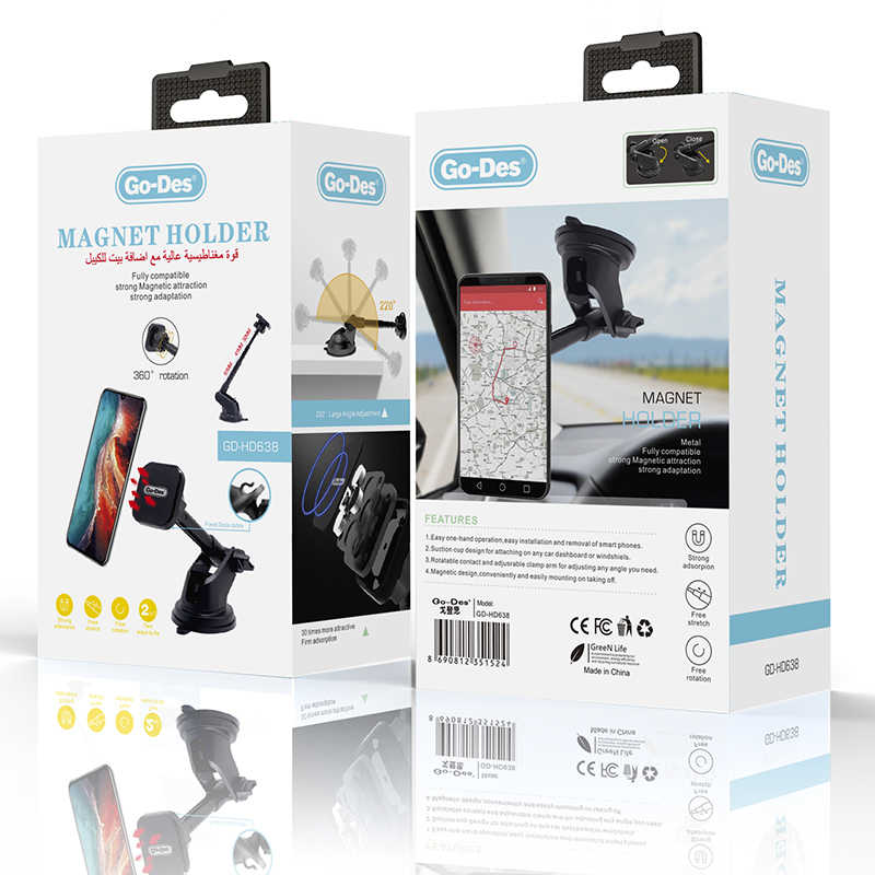Go Des GD-HD638 Magnetik Araç Telefon Tutucu - 6