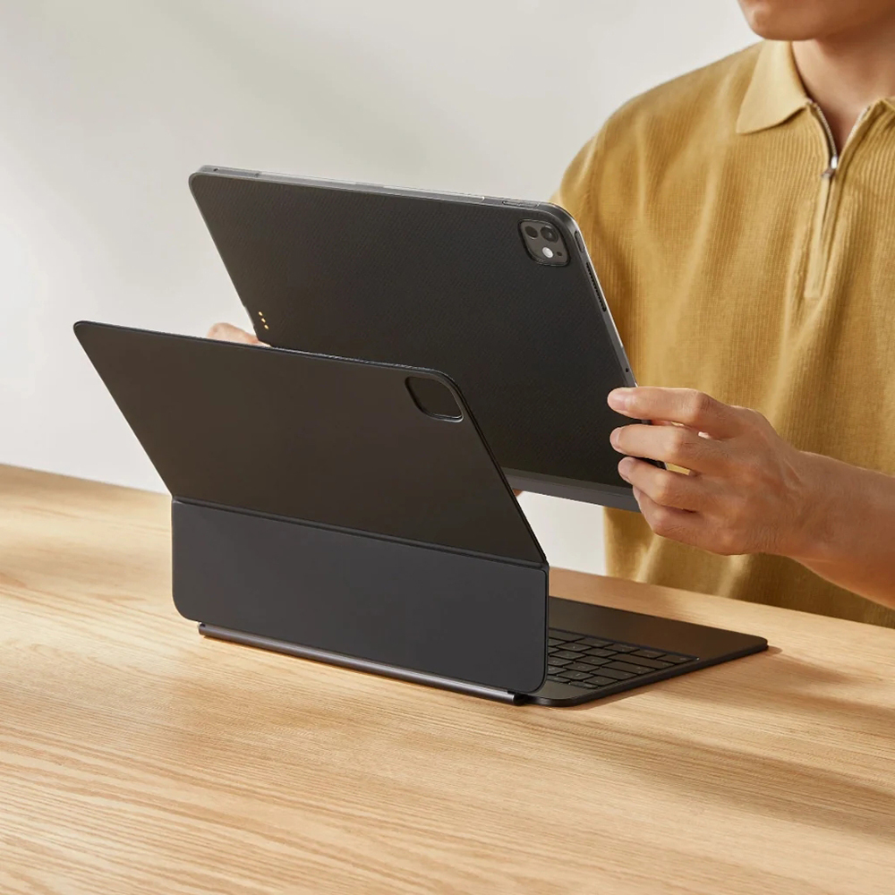 Apple iPad Pro 13 2024 Uyumlu Kılıf Aramid Fiber Pitaka Ultra-Slim Classic Serisi Tablet Kapak - 6