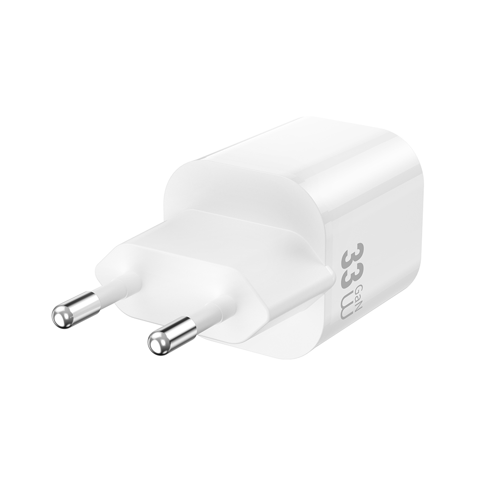 Wiwu Wi-G017 Cube Serisi Type-C PD & USB-A GaN Tech PD Hızlı Şarj Özellikli Mini Şarj Başlığı 33W - 7