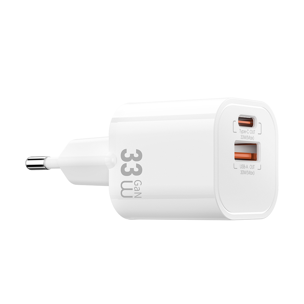 Wiwu Wi-G017 Cube Serisi Type-C PD & USB-A GaN Tech PD Hızlı Şarj Özellikli Mini Şarj Başlığı 33W - 10