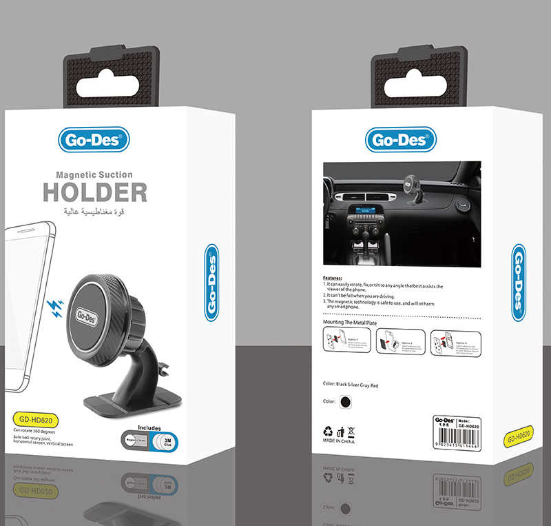 Go Des GD-HD620 Magnetik Araç Telefon Tutucu - 2