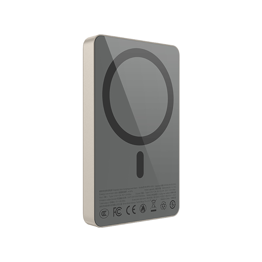 Recci RPB-W36 Ultra İnce PD 20W Hızlı Şarj Özellikli Wireless Powerbank 15W 10000mAh - 1