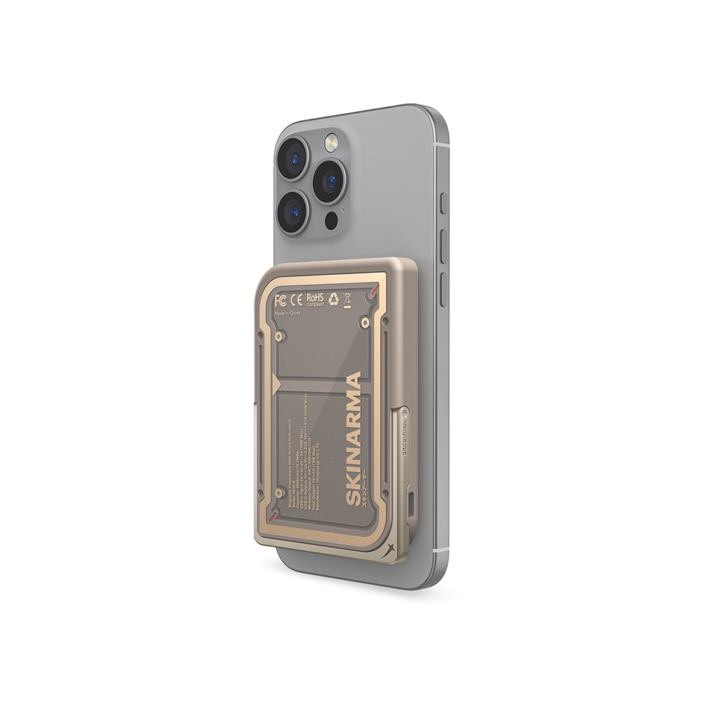 Skinarma Nexus Mecha Kablosuz ve PD Hızlı Şarj Özellikli Metal Standlı Taşınabilir Powerbank 20W 5000mAh - 5