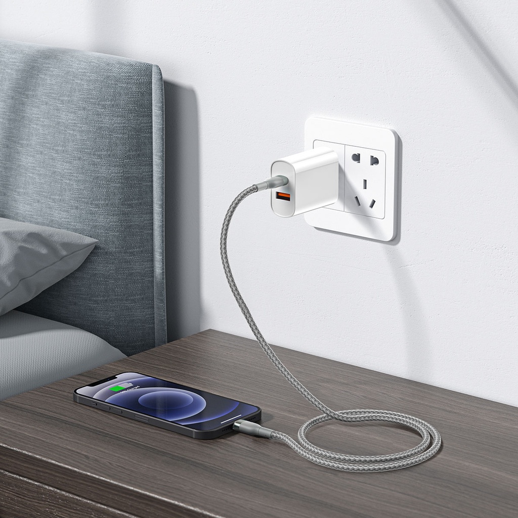 Wiwu Wİ-C017 Concise Serisi Type-C to Lightning PD Data Kablo 30W 2 Metre - 1