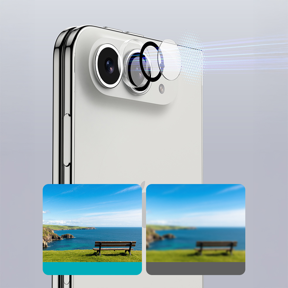 Apple iPhone Duo Benks OmniWarrior Kamera Lens Koruyucu + Kolay Uygulama Aparatlı - 7