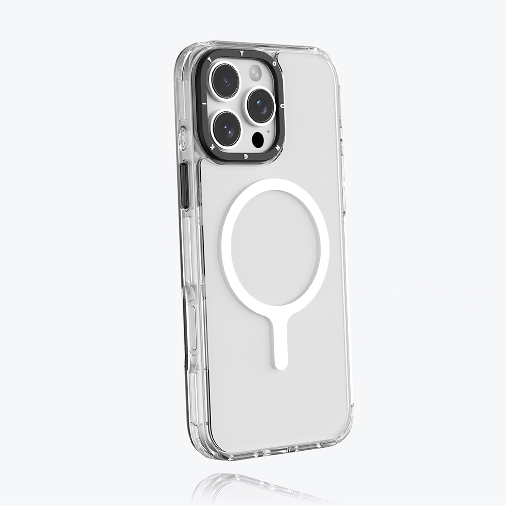 Apple iPhone 16 Pro Uyumlu Kılıf Magsafe Şarj Özellikli YoungKit Crystal Color Serisi Kapak - 4
