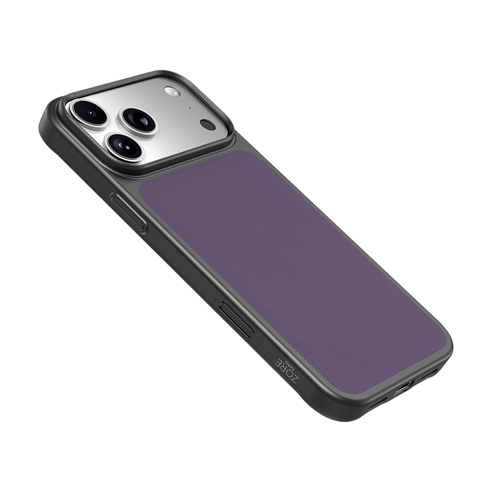Apple iPhone 17 Pro Uyumlu Kılıf M-Safe Şarj Özellikli PU Zore Paris Trexo Sert PC Kapak - 2