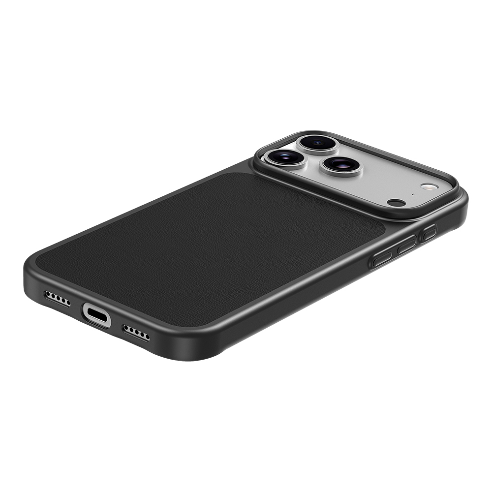Apple iPhone 17 Pro Uyumlu Kılıf M-Safe Şarj Özellikli PU Zore Paris Trexo Sert PC Kapak - 3
