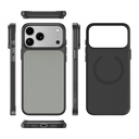 Apple iPhone 17 Pro Max Uyumlu Kılıf M-Safe Şarj Özellikli PU Zore Paris Trexo Sert PC Kapak - 4