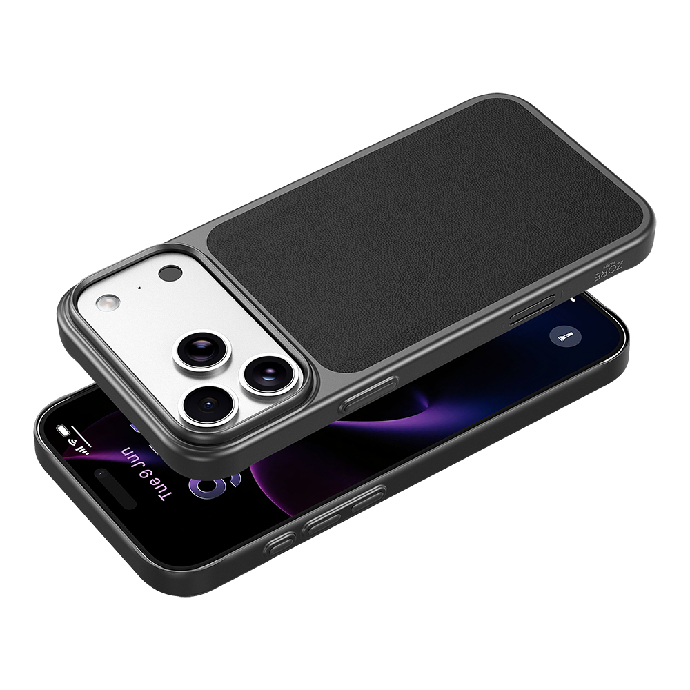 Apple iPhone 17 Pro Max Uyumlu Kılıf M-Safe Şarj Özellikli PU Zore Paris Trexo Sert PC Kapak - 4