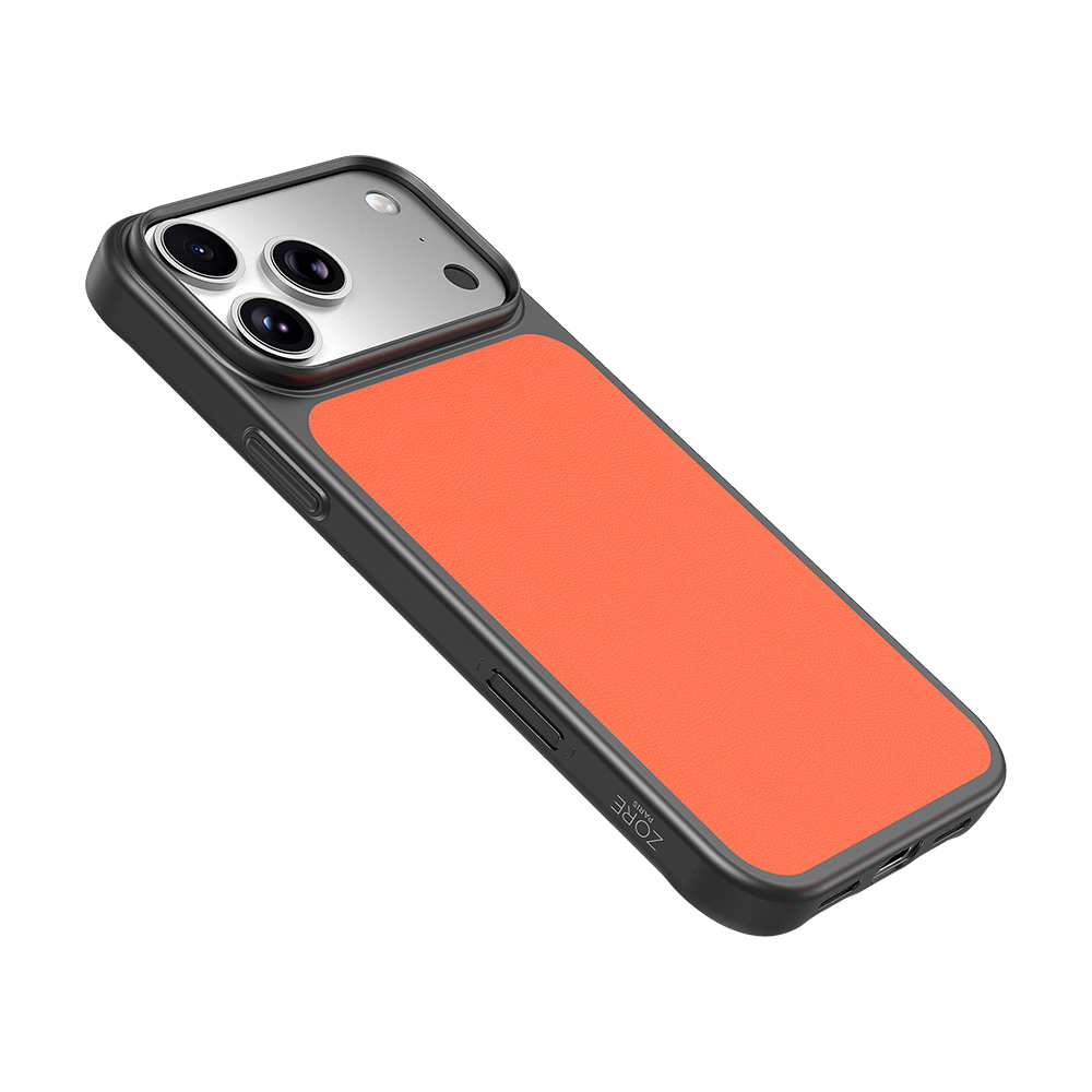 Apple iPhone 17 Pro Max Uyumlu Kılıf M-Safe Şarj Özellikli PU Zore Paris Trexo Sert PC Kapak - 2