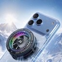 Lenyes LPC205 Akıllı Sıcaklık Kontrollü Adaptif AI Modlu RGB Işıklı Alüminyum Telefon Soğutucu Fan - 2