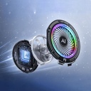 Lenyes LPC205 Akıllı Sıcaklık Kontrollü Adaptif AI Modlu RGB Işıklı Alüminyum Telefon Soğutucu Fan - 5