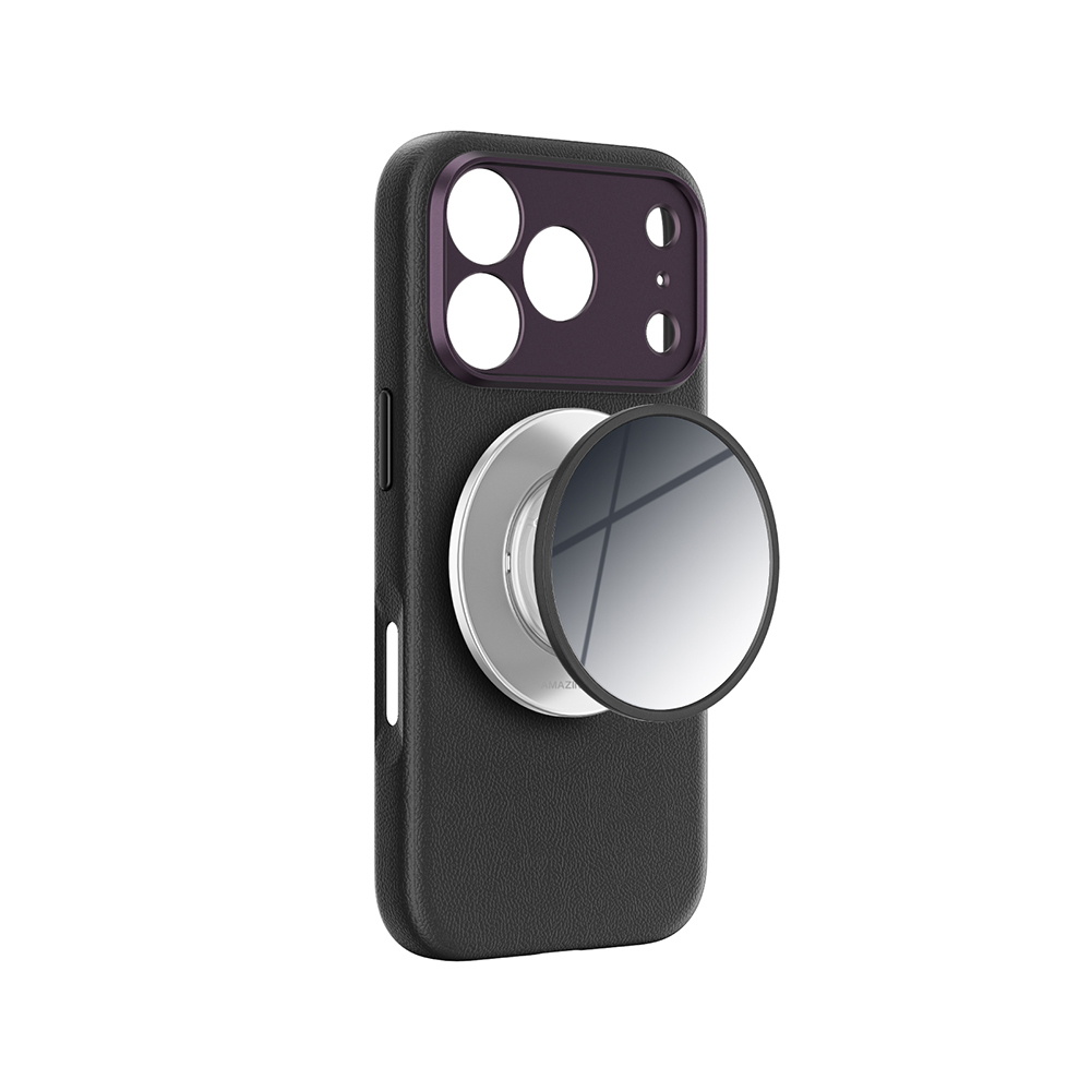 Apple iPhone 18 Pro Max Kılıf M-safe Şarj Özellikli Amazingthing Glamour Allskin Serisi Aynalı Tutucu Standlı Set - 2