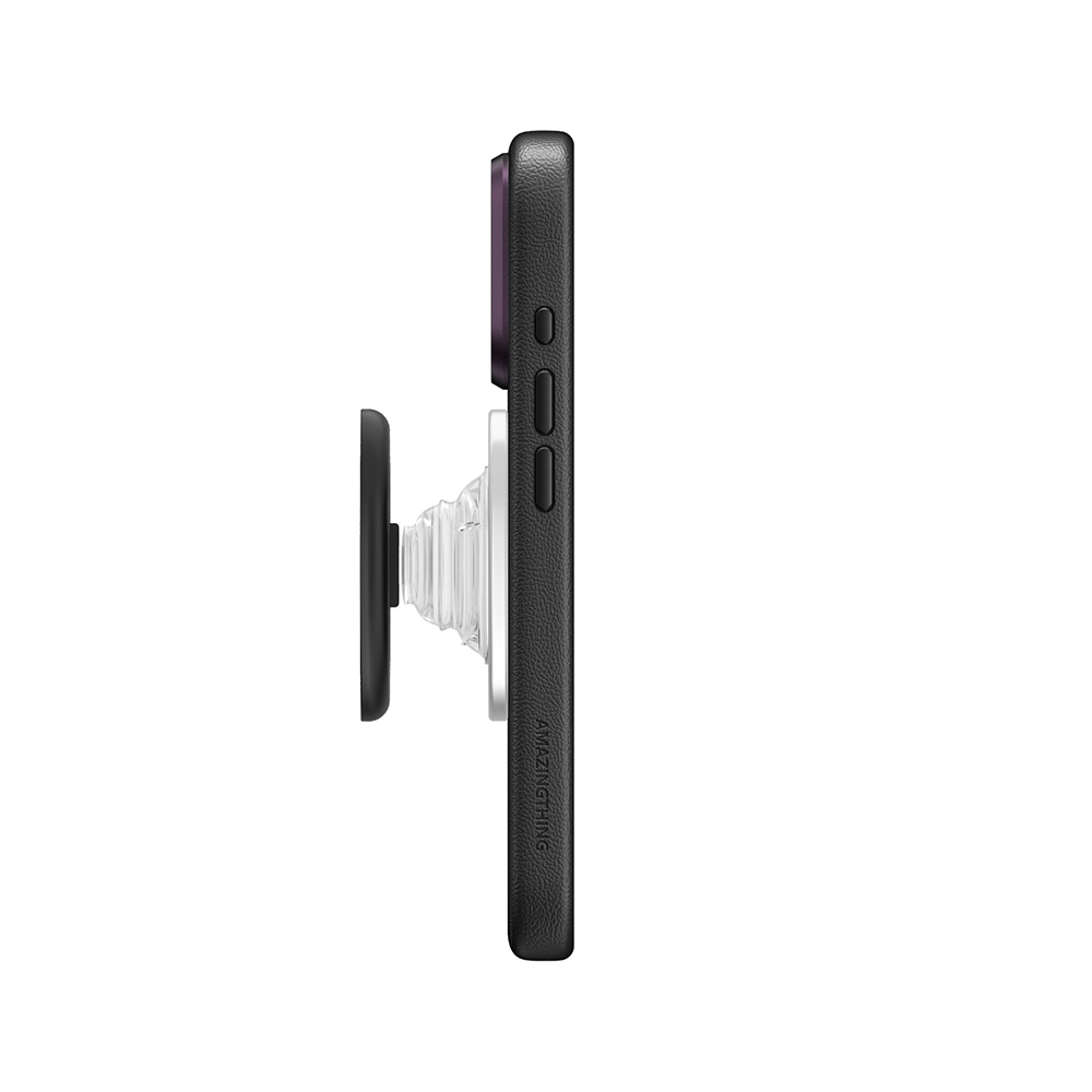 Apple iPhone 18 Pro Max Kılıf M-safe Şarj Özellikli Amazingthing Glamour Allskin Serisi Aynalı Tutucu Standlı Set - 4