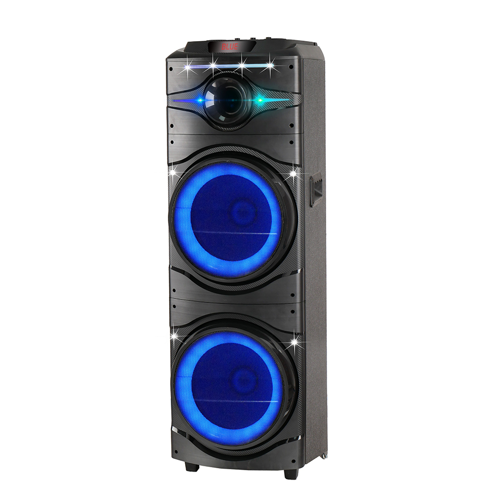 Zore GD-2016 Dijital LED Göstergeli FM Radyolu Mikrofonlu RGB TWS Çift 12 inç Stereo Bass Kablosuz Karaoke Hoparlör - 4