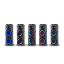 Zore GD-2016 Dijital LED Göstergeli FM Radyolu Mikrofonlu RGB TWS Çift 12 inç Stereo Bass Kablosuz Karaoke Hoparlör - 11