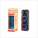 Zore GD-2016 Dijital LED Göstergeli FM Radyolu Mikrofonlu RGB TWS Çift 12 inç Stereo Bass Kablosuz Karaoke Hoparlör - 12