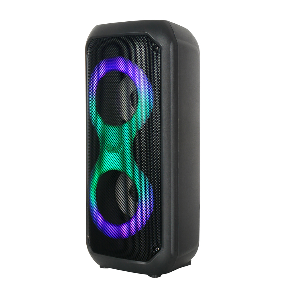 Zore GD-2413 FM Radyolu RGB TWS Çift 4 inç Stereo Bass Kablosuz Hoparlör - 1