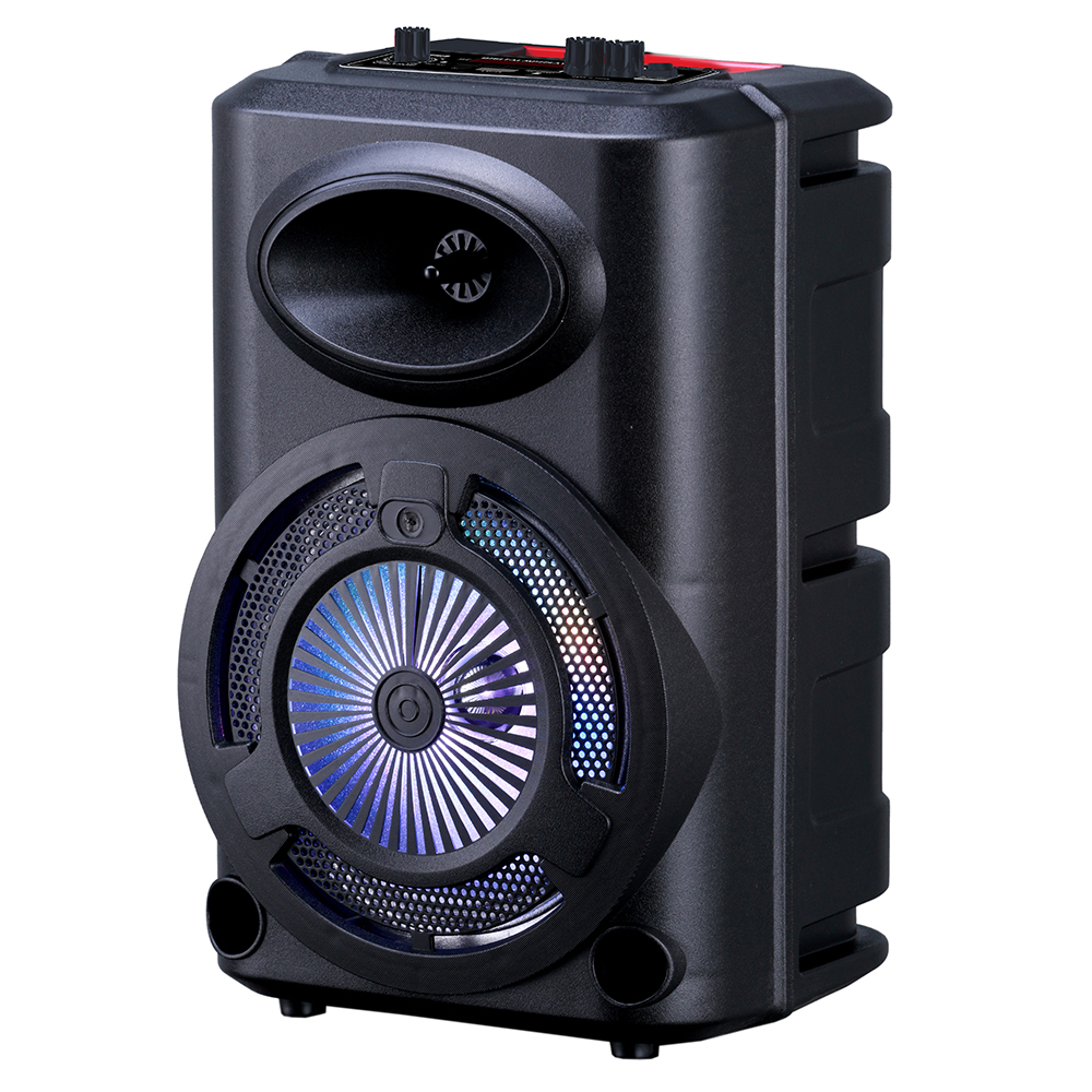 Zore GD-903 Dijital LED Göstergeli FM Radyolu Mikrofonlu RGB TWS 8 inç Stereo Bass Kablosuz Karaoke Hoparlör - 1