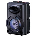 Zore GD-903 Dijital LED Göstergeli FM Radyolu Mikrofonlu RGB TWS 8 inç Stereo Bass Kablosuz Karaoke Hoparlör - 1