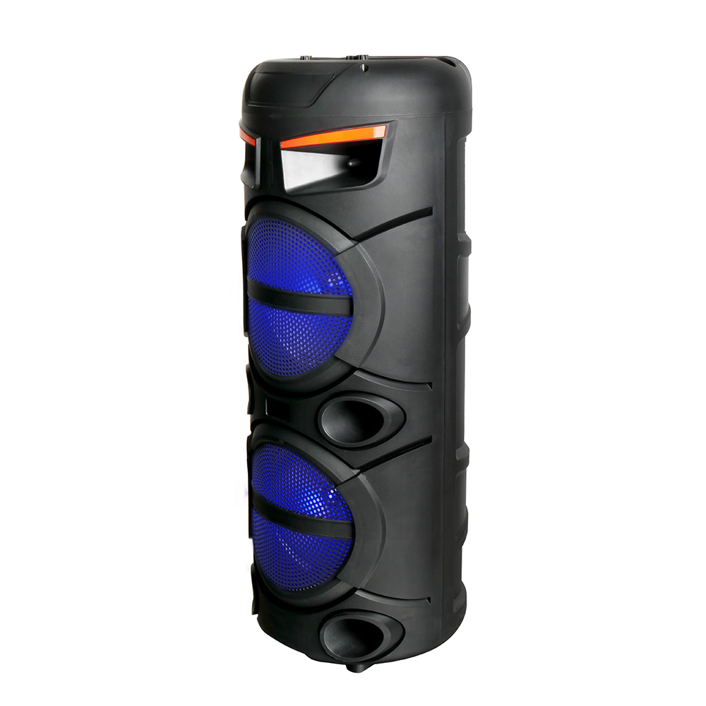 Zore GD-2809 Dijital LED Göstergeli FM Radyolu Mikrofonlu RGB TWS Çift 8 inç Stereo Bass Kablosuz Karaoke Hoparlör - 1