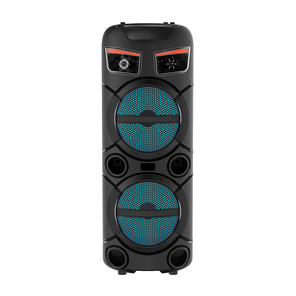 Zore GD-2809 Dijital LED Göstergeli FM Radyolu Mikrofonlu RGB TWS Çift 8 inç Stereo Bass Kablosuz Karaoke Hoparlör - 2