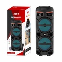 Zore GD-2809 Dijital LED Göstergeli FM Radyolu Mikrofonlu RGB TWS Çift 8 inç Stereo Bass Kablosuz Karaoke Hoparlör - 7