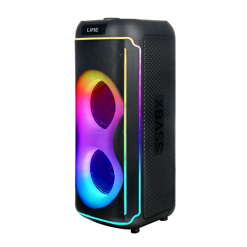 Zore GD-2606 Dijital LED Göstergeli FM Radyolu Mikrofonlu RGB TWS Çift 6.5 inç Stereo Bass Kablosuz Karaoke Hoparlör - 1