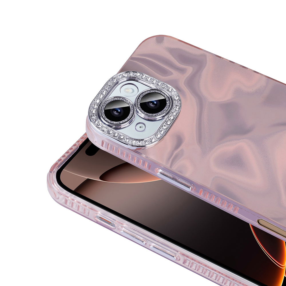 Apple iPhone 16 Uyumlu Kılıf Airbagli Parlak Taş Detay Tasarımlı Zore Esila Kapak - 4
