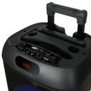 Zore GD-1203 Dijital LED Göstergeli FM Radyolu Mikrofonlu RGB TWS 12 inç Stereo Bass Kablosuz Karaoke Hoparlör - 4
