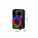 Zore GD-692 FM Radyolu Mikrofonlu RGB TWS 6.5 inç Stereo Bass Kablosuz Karaoke Hoparlör - 3