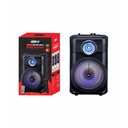 Zore GD-904 Dijital LED Göstergeli FM Radyolu Mikrofonlu RGB TWS 8 inç Stereo Bass Kablosuz Karaoke Hoparlör - 4