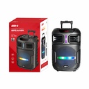 Zore GD-1503 Dijital LED Göstergeli FM Radyolu Mikrofonlu RGB TWS 15 inç Stereo Bass Kablosuz Karaoke Hoparlör - 2