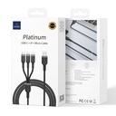 Wiwu Wi-C014 Platinum Serisi 3in1 USB-A to Lightning – Type-C – Micro Şarj ve Data Kablosu 3.1A 1.2m - 5