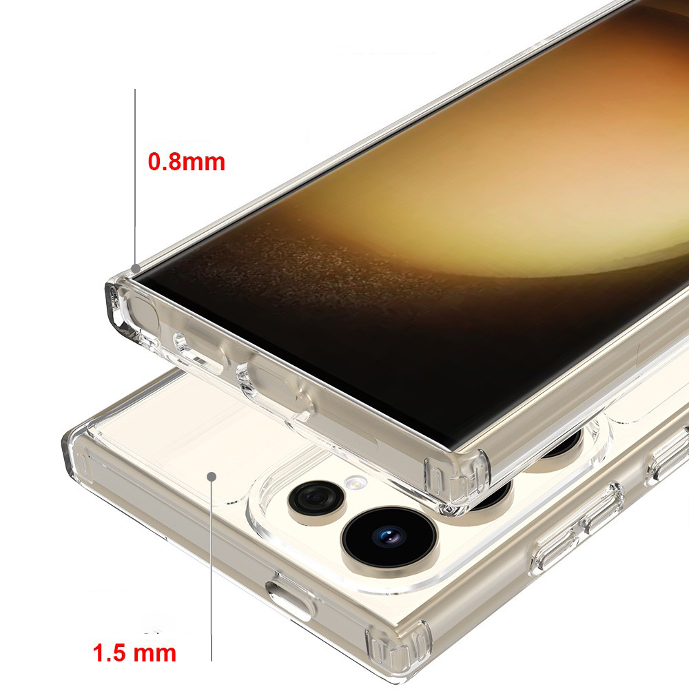 Samsung Galaxy S25 Uyumlu Ultra Kılıf Magsafe Şarj Özellikli Şeffaf Sert PC Zore Embos Kapak - 8