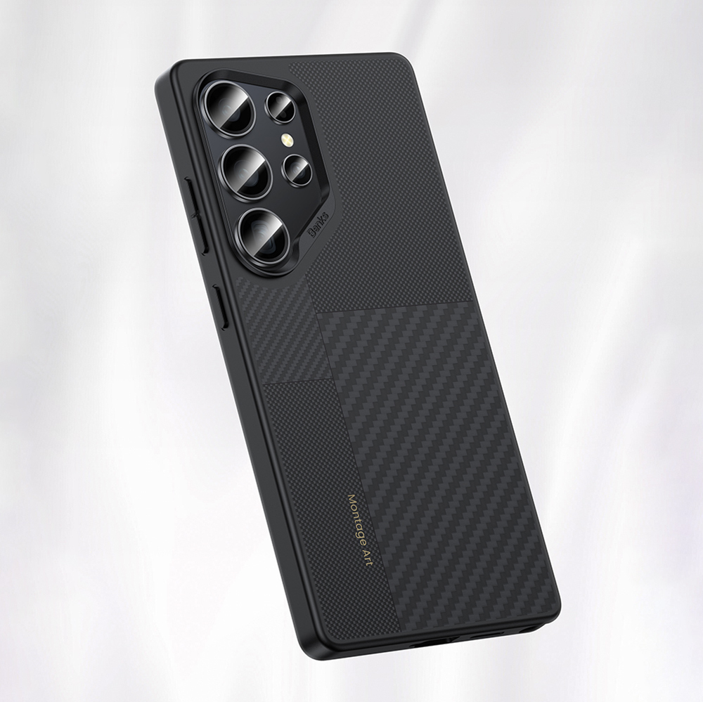 Samsung Galaxy S25 Uyumlu Ultra Kılıf Magsafe Şarj Özellikli Karbon Fiber Benks Montage Hybrid ArmorPro Kevlar Kapak - 5