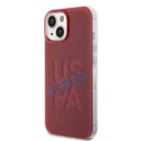 Apple iPhone 15 Uyumlu Kılıf U.S. Polo Assn. Orjinal Lisanslı Simli Parlak Alfabe Tasarım Kapak - 1