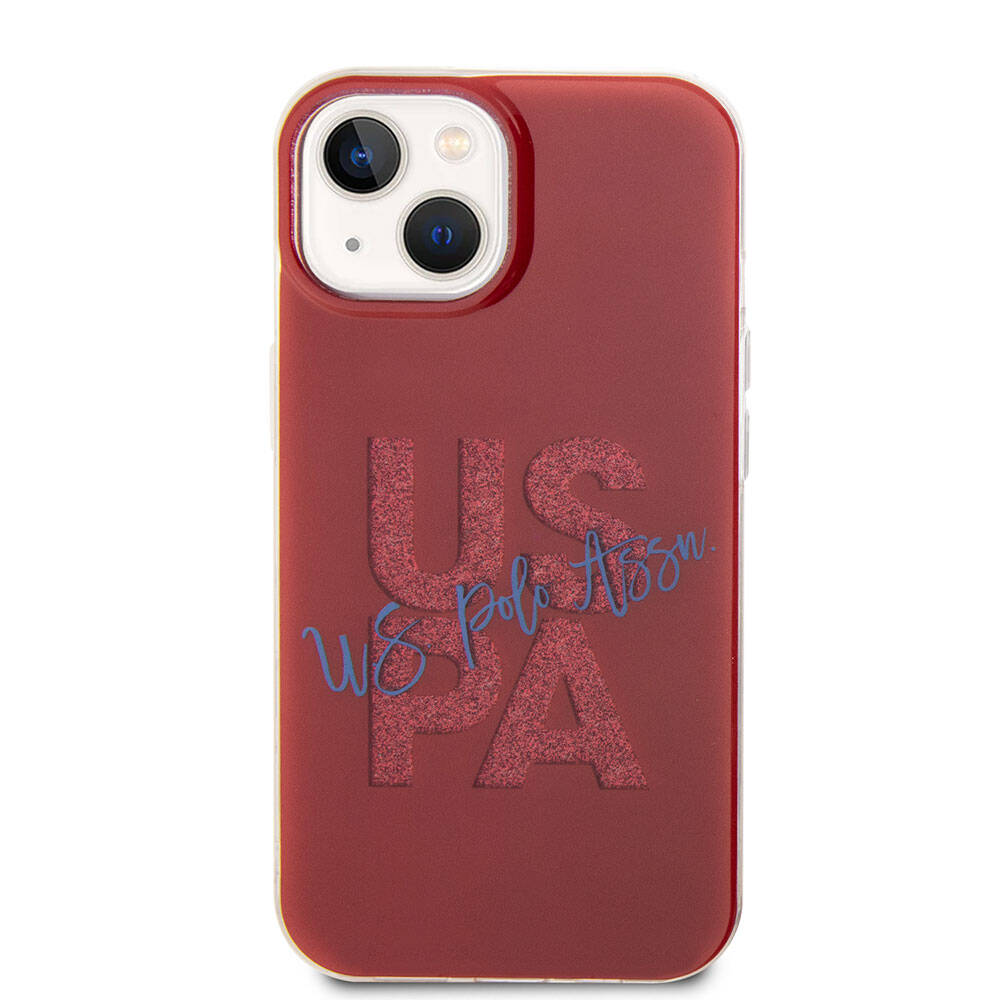 Apple iPhone 15 Uyumlu Kılıf U.S. Polo Assn. Orjinal Lisanslı Simli Parlak Alfabe Tasarım Kapak - 2