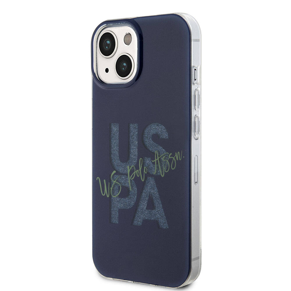 Apple iPhone 15 Uyumlu Kılıf U.S. Polo Assn. Orjinal Lisanslı Simli Parlak Alfabe Tasarım Kapak - 8