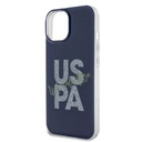 Apple iPhone 15 Uyumlu Kılıf U.S. Polo Assn. Orjinal Lisanslı Simli Parlak Alfabe Tasarım Kapak - 12