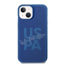 Apple iPhone 15 Uyumlu Kılıf U.S. Polo Assn. Orjinal Lisanslı Simli Parlak Alfabe Tasarım Kapak - 16