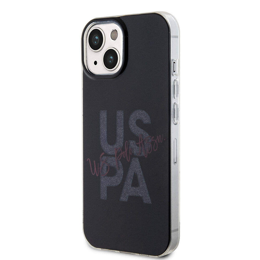 Apple iPhone 15 Uyumlu Kılıf U.S. Polo Assn. Orjinal Lisanslı Simli Parlak Alfabe Tasarım Kapak - 22